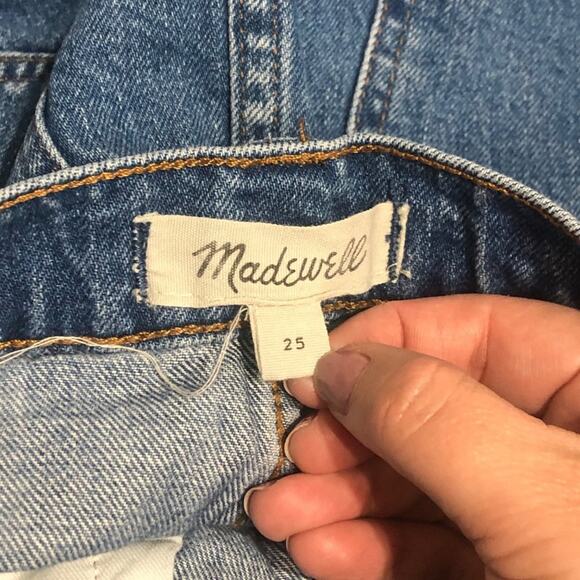 Madewell Women's Rigid Denim A-Line Mini Skirt: Pieced Edition SIZE 25 - Picture 4 of 8